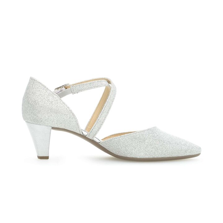 Spangenpumps silber #1