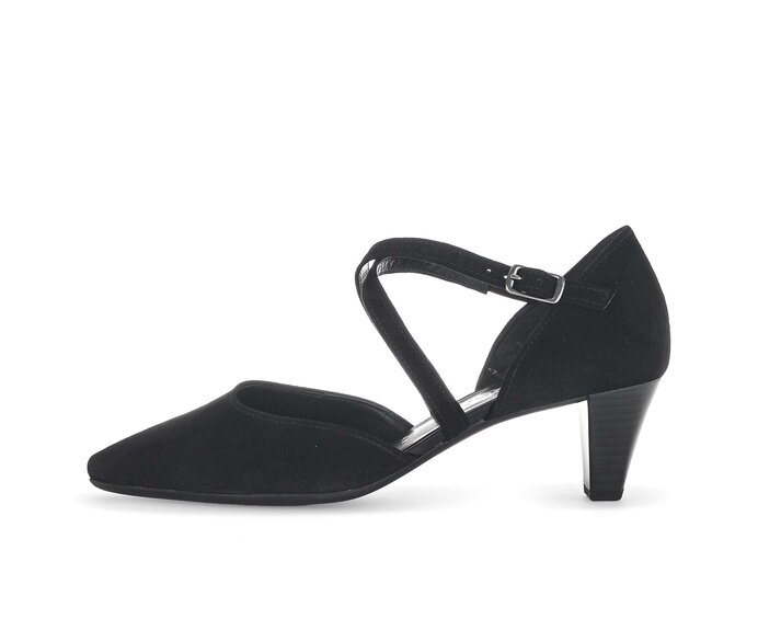 Spangenpumps schwarz #0