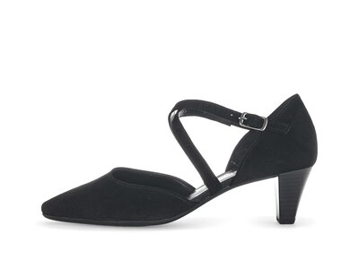 Décolleté con cinturino nero