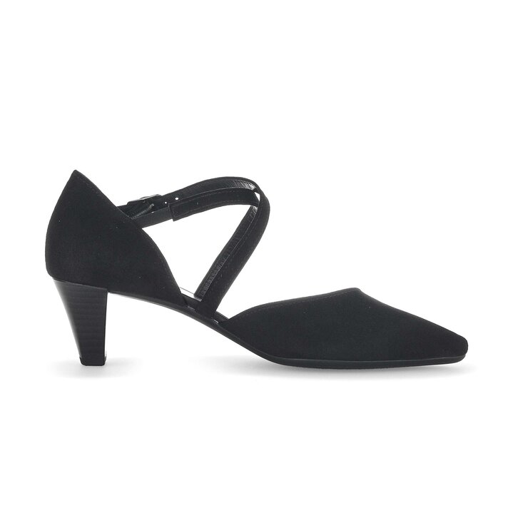 Pumps med ankelrem svart #1