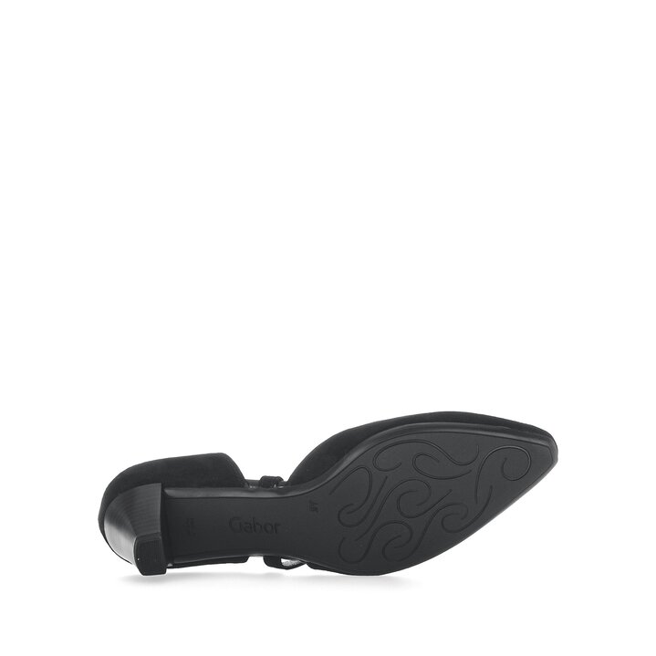 Pumps med ankelrem svart #4