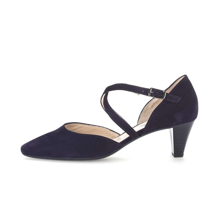 Pumps med ankelrem blå #0