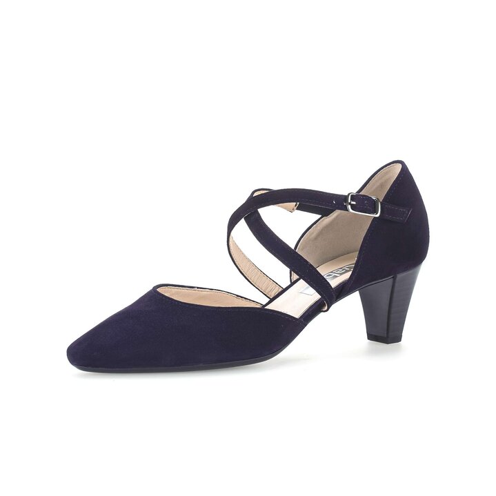 Pumps med ankelrem blå #2