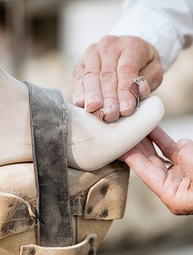 Gabor Skor | Skoblock i bearbetning | © Gabor Shoes AG, Rosenheim