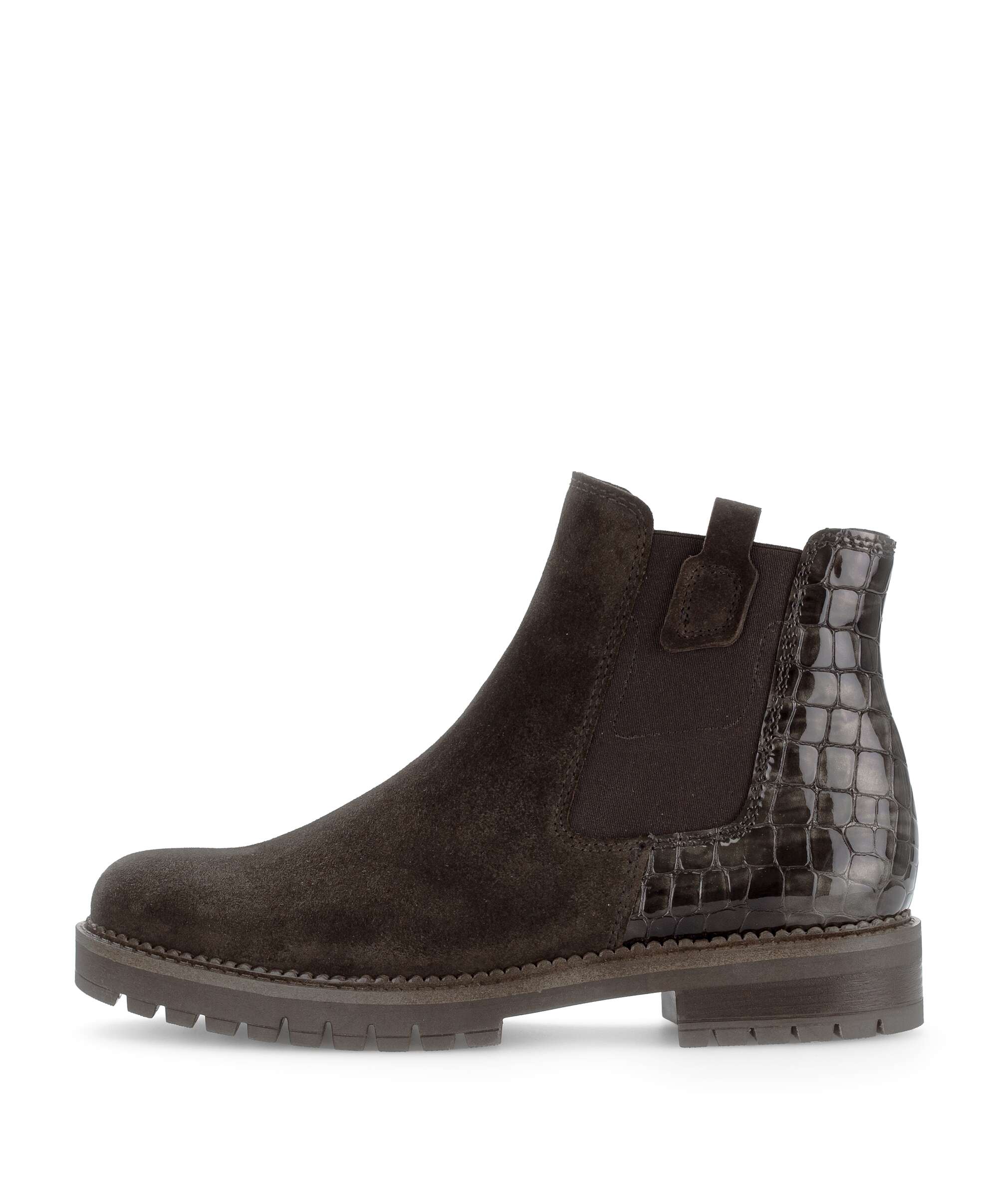 Braun Bequeme Chelsea Boots Glattleder Braun Gabor Gabor Braun