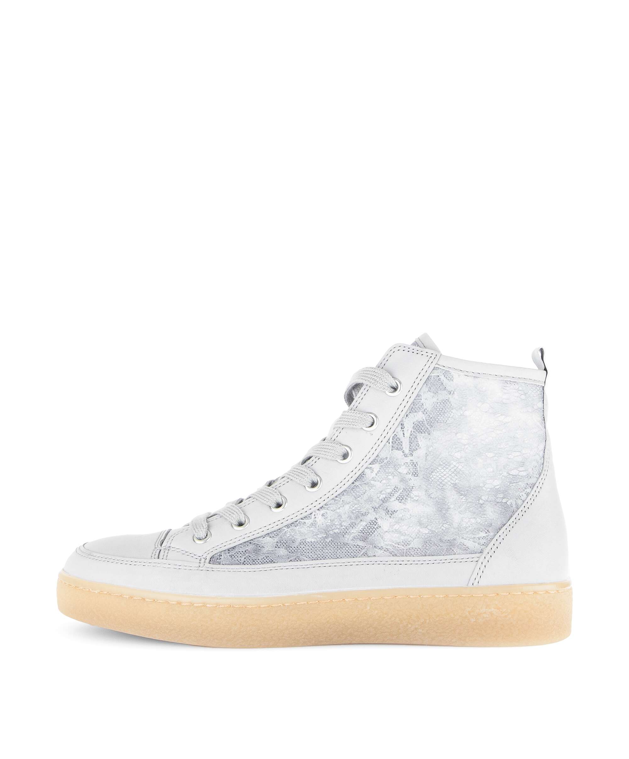 Gabor Sneakers hoog - weiß/silber/wit