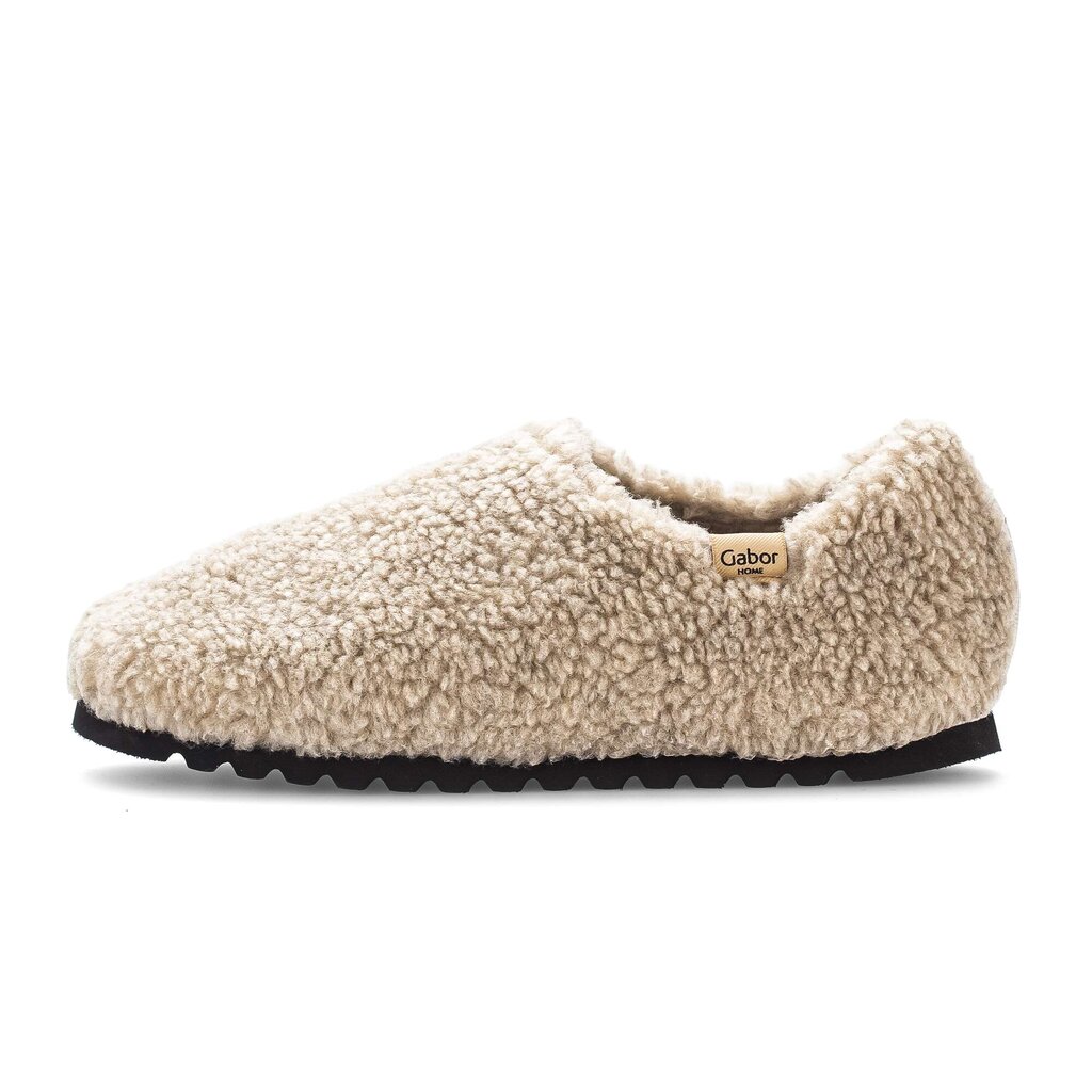Pius Gabor Plüschhausschuh beige