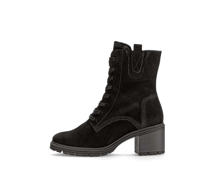 Schnürstiefelette schwarz #0