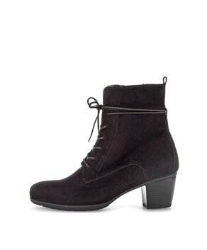 Schnürstiefelette braun