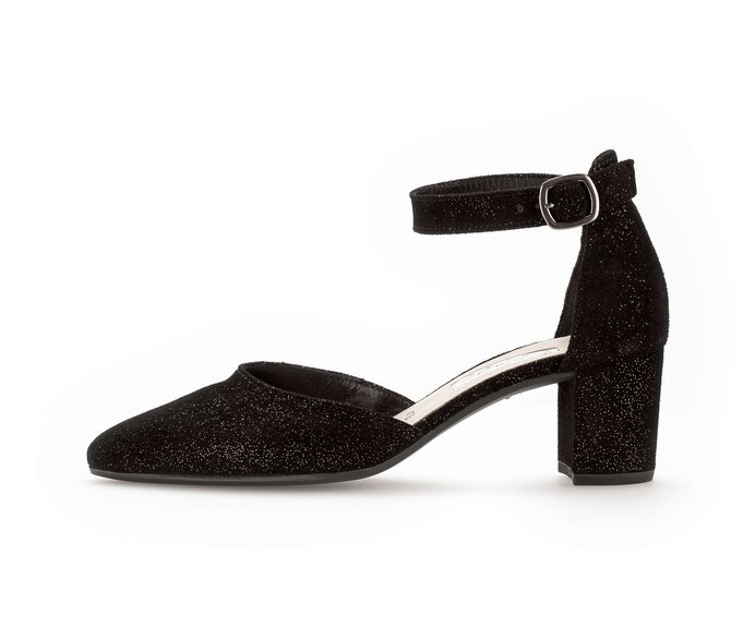 Spangenpumps schwarz #0