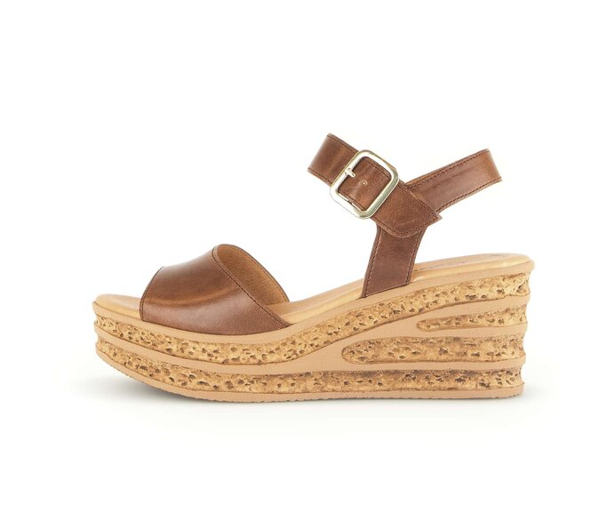 Keilsandalette braun #0