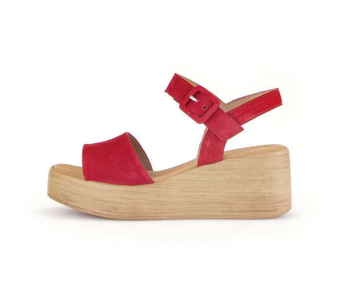 Plateau Sandale rot #0