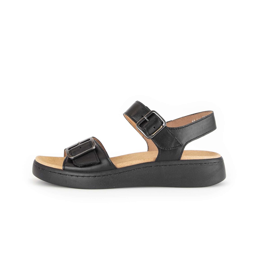 Pius Gabor Plateau Sandale schwarz