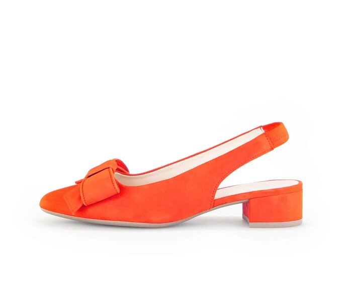 Orange slingback heels on sale