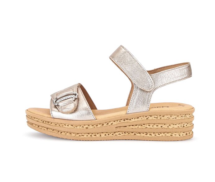 Sandalo oro con plateau store