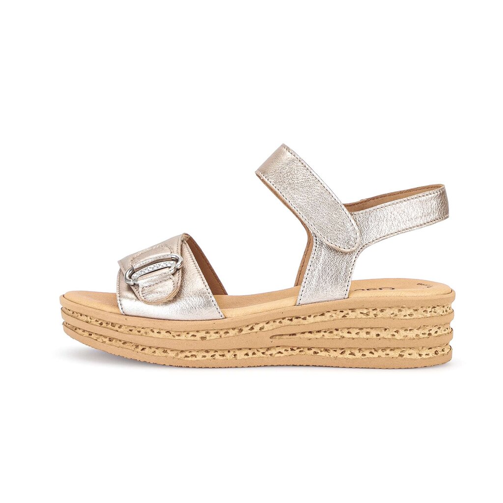 Pius Gabor Plateau Sandale gold