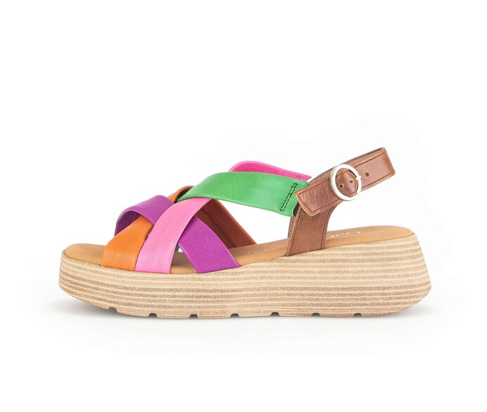 Platform sandal 42.872.25 Smooth leather multicolour