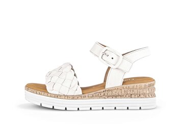 Keilsandalette creme
