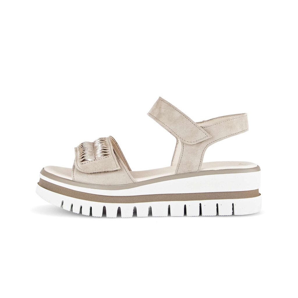 Pius Gabor Plateau Sandale beige