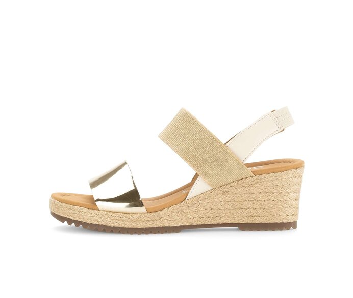 Keilsandalette gold #0