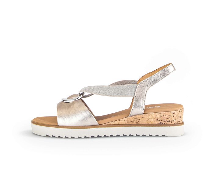 Platåsandaler guld #0