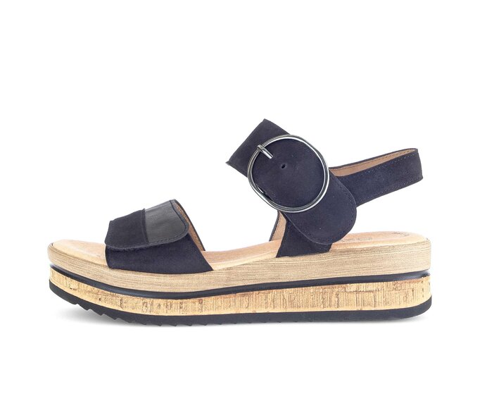 Platform sandal blue #0