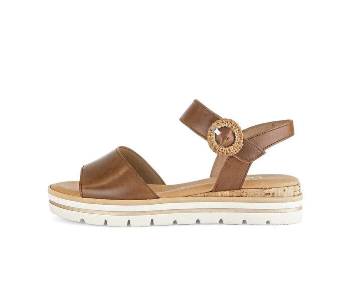 Sandale marron compensee cheap