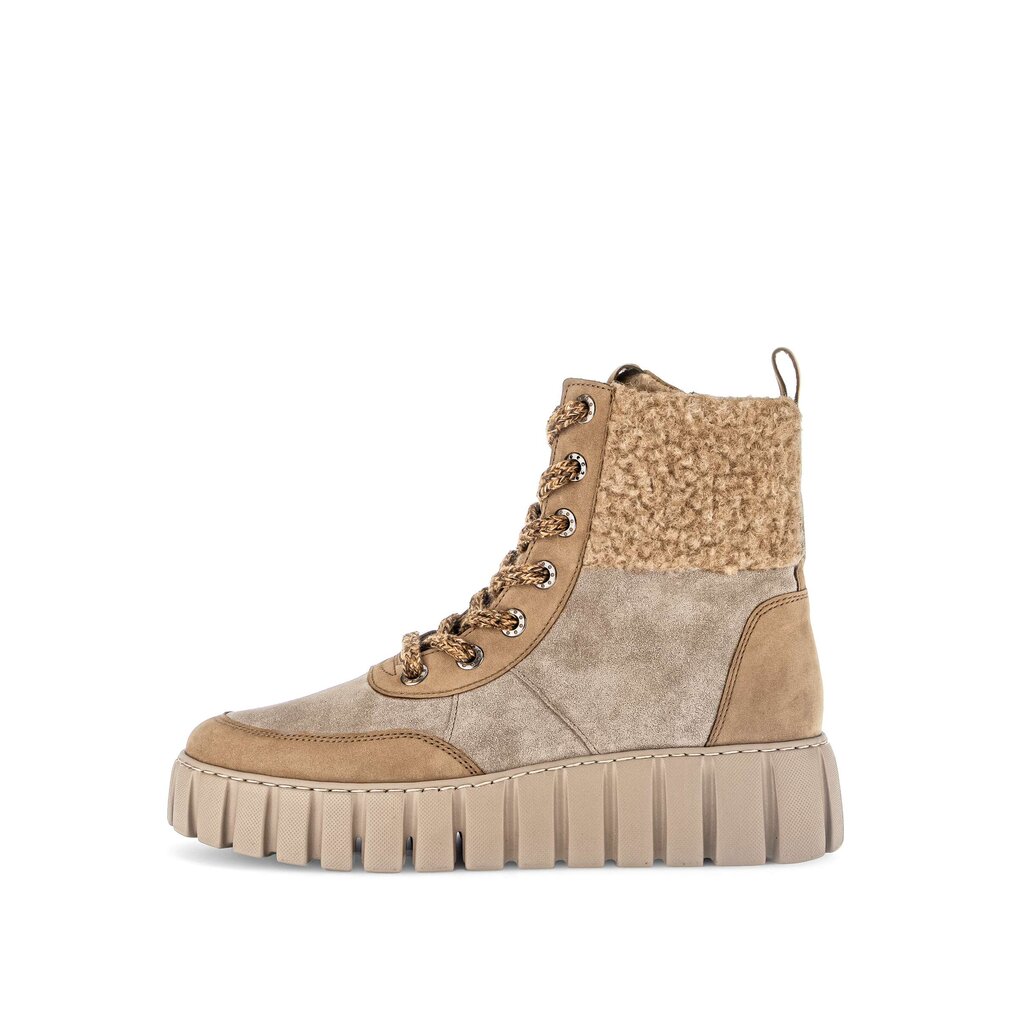 Pius Gabor Schnürstiefelette beige
