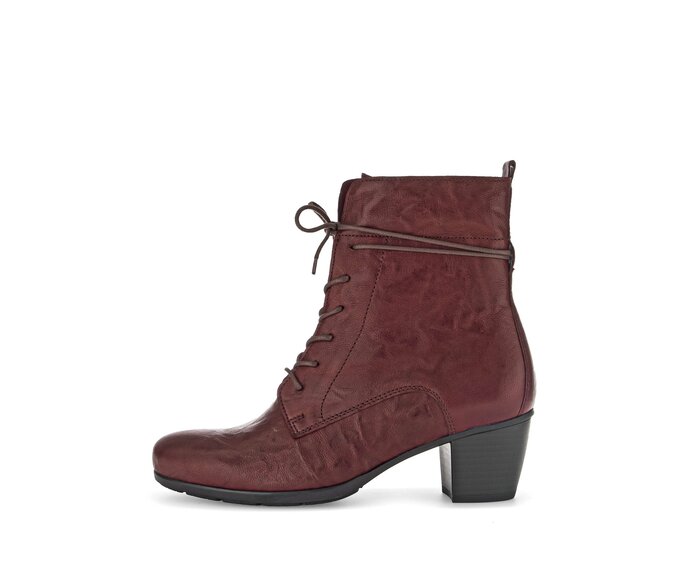 Schnürstiefelette rot #0