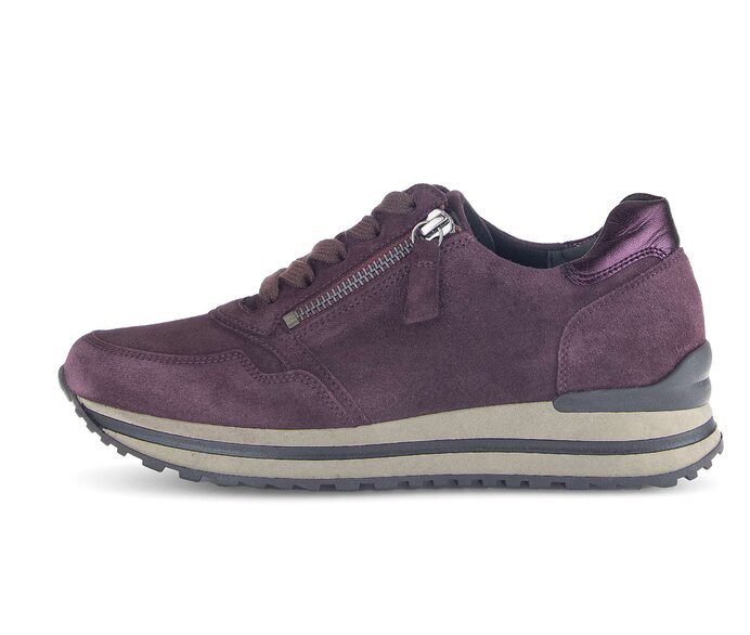 Lage sneaker 56.528.49 Materiaalcombi leer lila Gabor