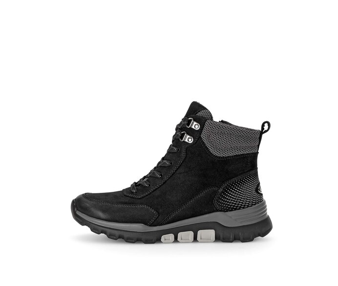 Sportliche Stiefelette schwarz #0