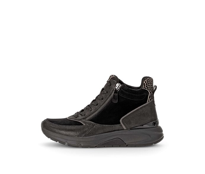 Sportliche Stiefelette schwarz #0