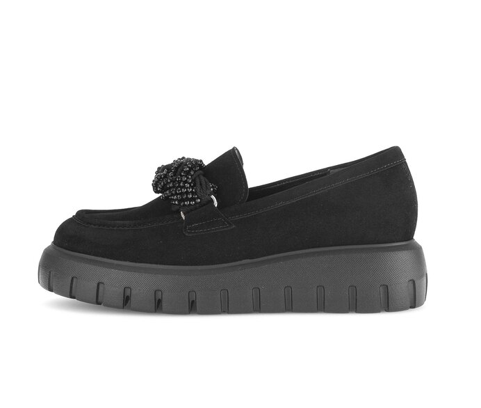 Gabor black loafers new arrivals