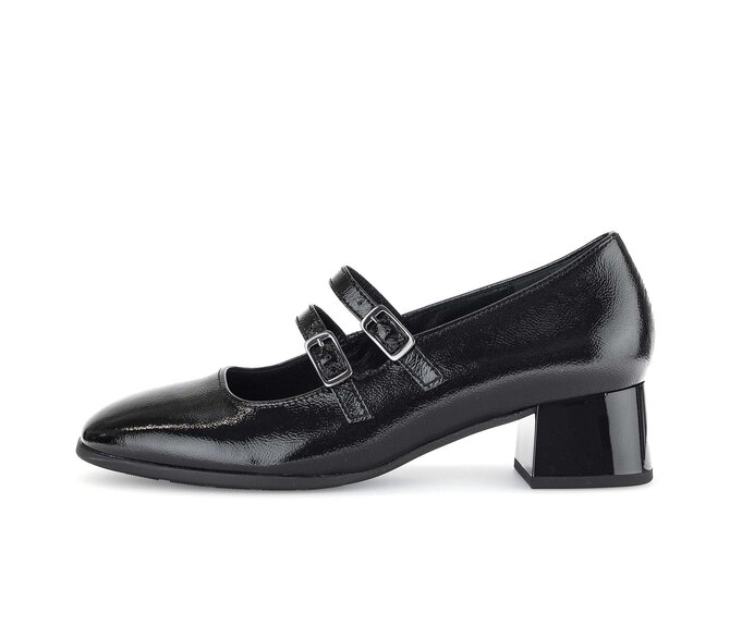 Elegant pumps 51.370.97 Patent leather black Gabor