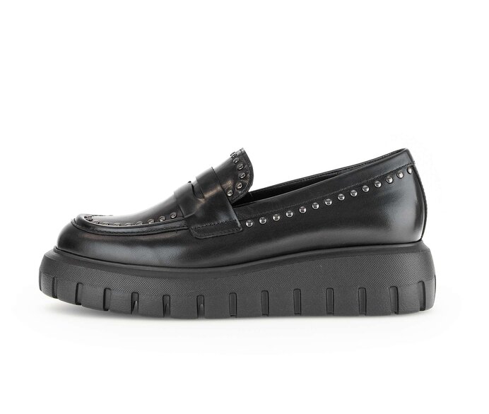 Gabor black loafers sales