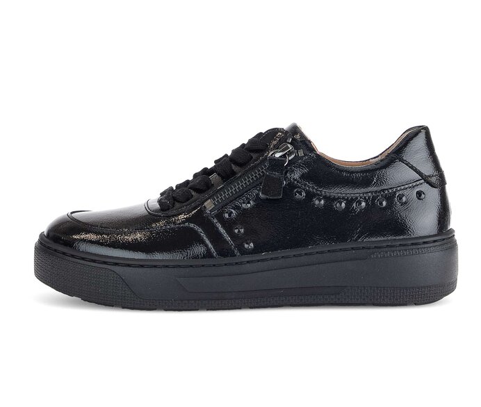 Lage sneaker 53.213.97 Lakleer zwart Gabor