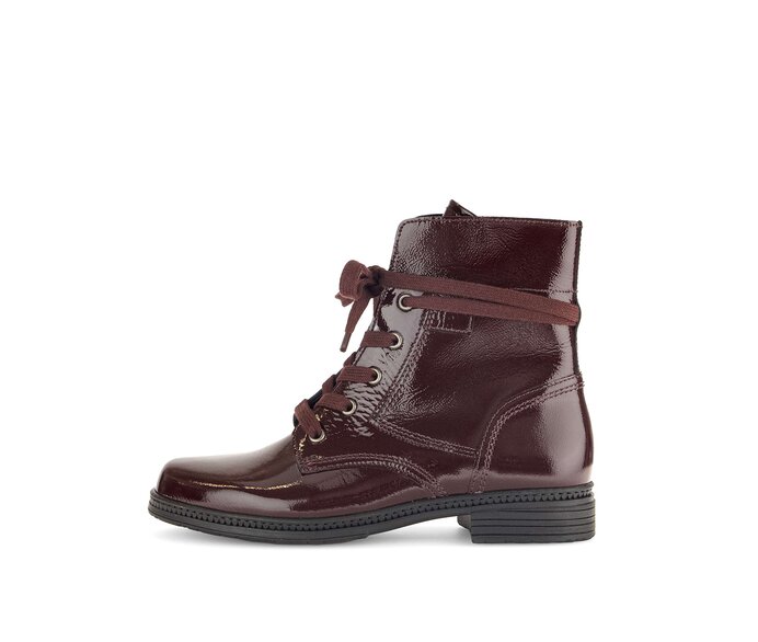 Schnürstiefelette rot #0