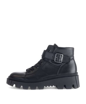 Schnürstiefelette schwarz