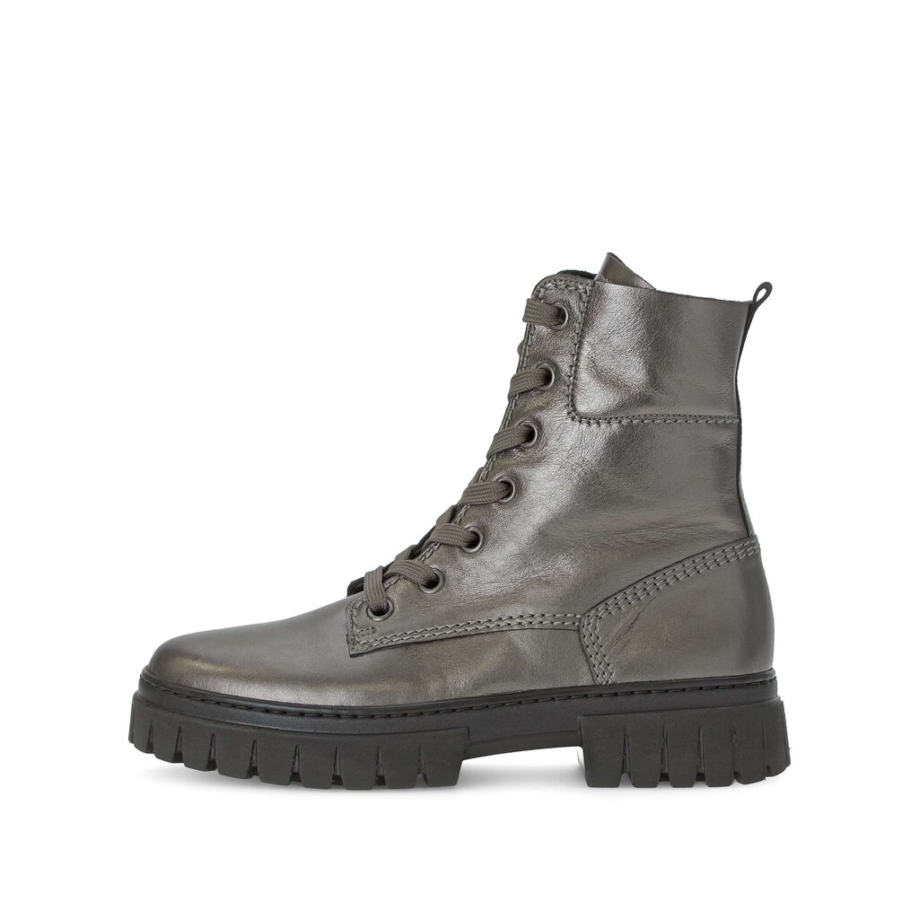 Pius Gabor Schnürstiefelette silber
