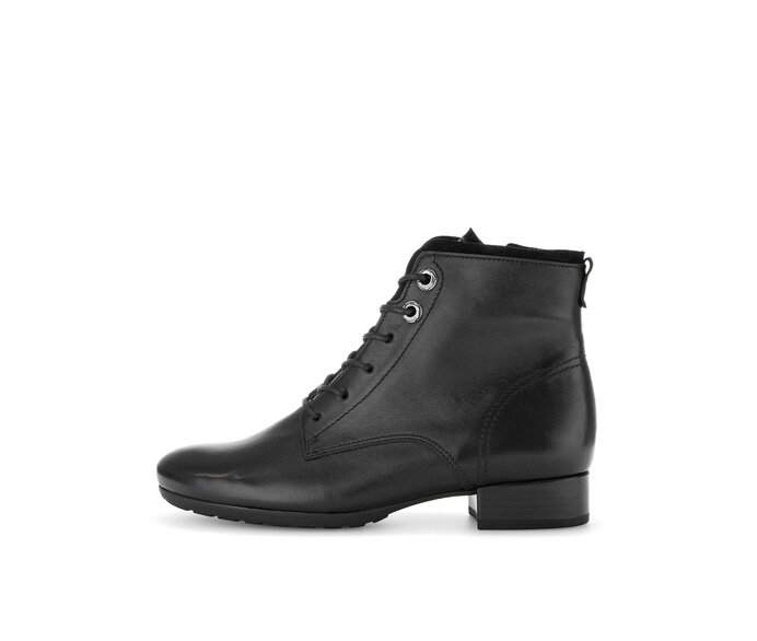 Schnürstiefelette schwarz #0