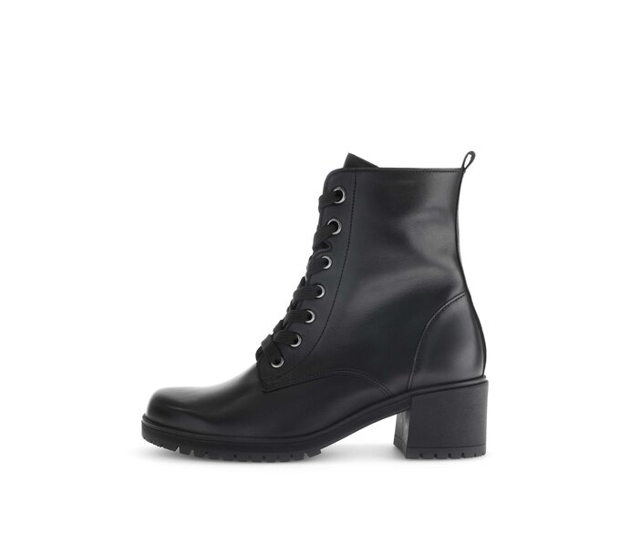Schnürstiefelette schwarz #0