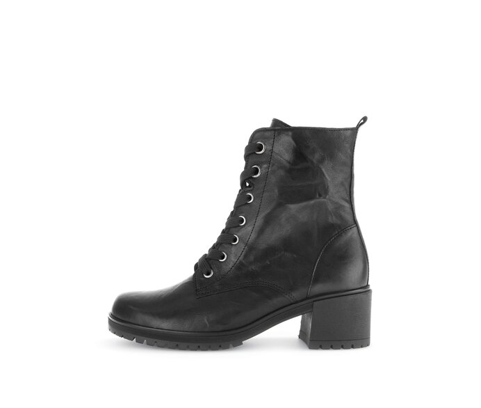 Schnürstiefelette schwarz #0