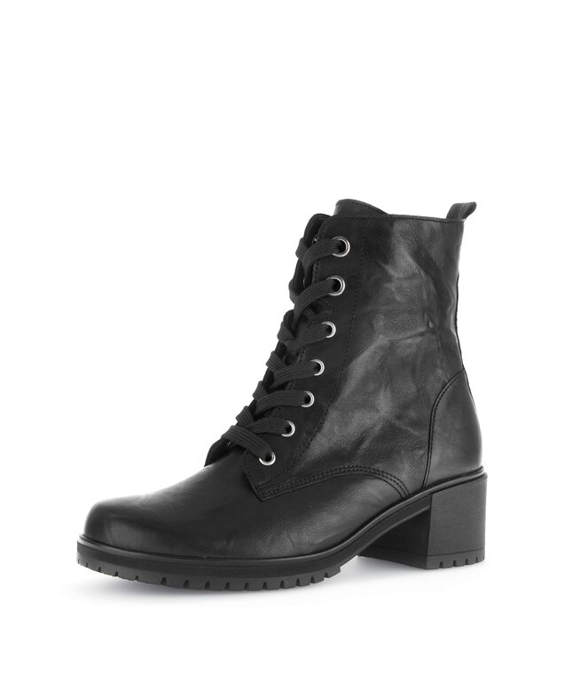 Schnürstiefelette - 72.786.10 - Glattleder Silber