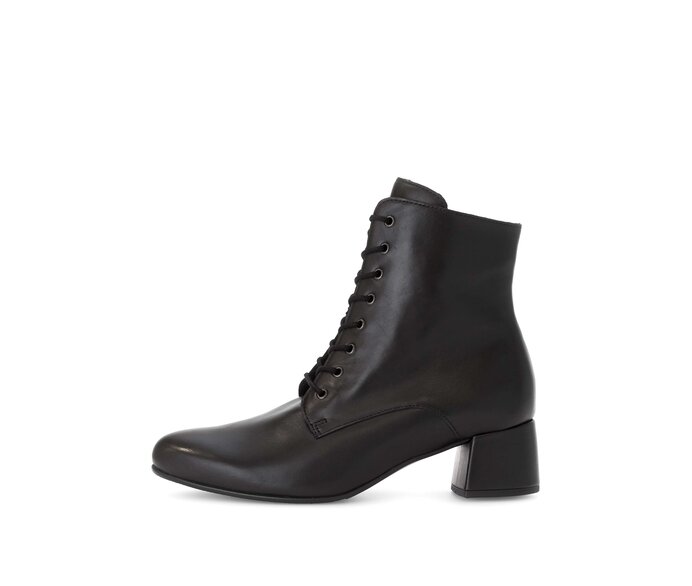 Schnürstiefelette schwarz #0