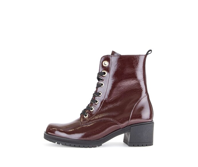 Schnürstiefelette rot #0