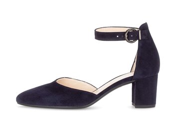 Escarpins à bride bleu