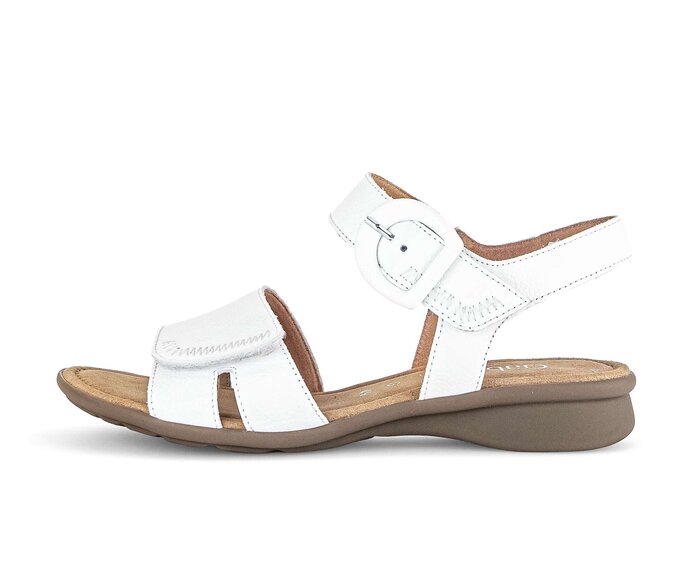 Sandale a bride 66.062.50 Cuir lisse blanc Gabor