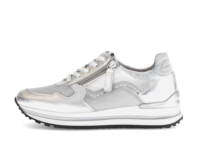 Lage sneaker zilver #0