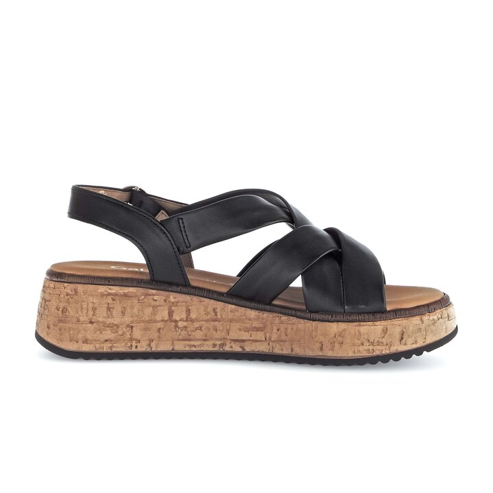 Platåsandaler svart #1