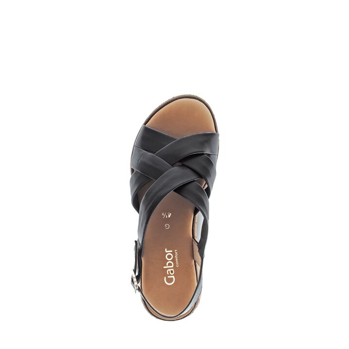 Platåsandaler svart #5